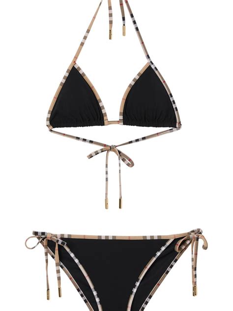 burberry high waist bikini|burberry bikini mit check besatz.